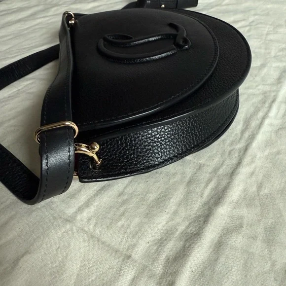 CHRISTIAN LOUBOUTIN By My Side Black Leather Shouder Bag - Picture 12 of 16